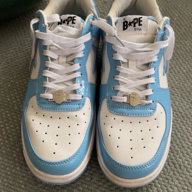Baskets BAPE STA bleu et blanc
