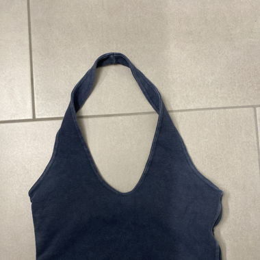 Navy blue halter top