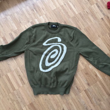 Maglione in maglia Stussy verde