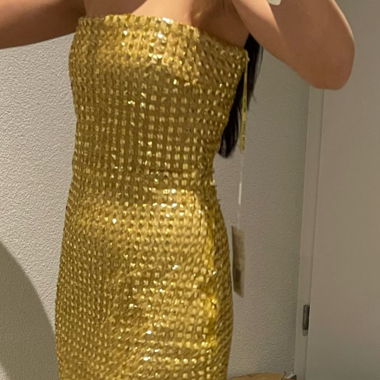 Abendkleid Maxi / Gold