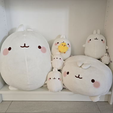 Molang verschiedene Plüschtiere