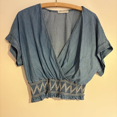 Top effet jeans