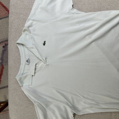 Weisses Lacoste-Polo aus Baumwolle, Grösse 8