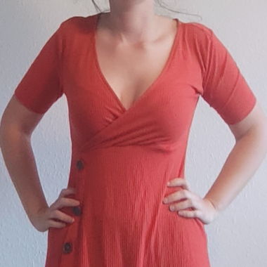 Oranges Kleid S