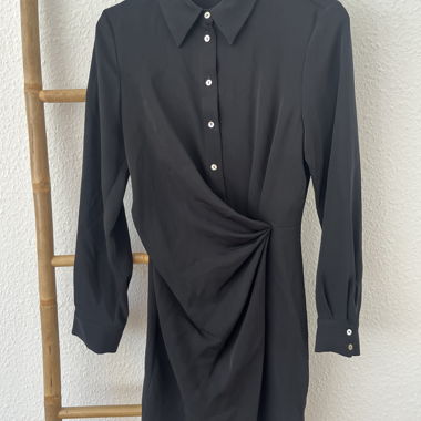 MNG black shirt dress