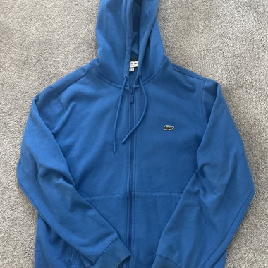 Blue Lacoste hoodie