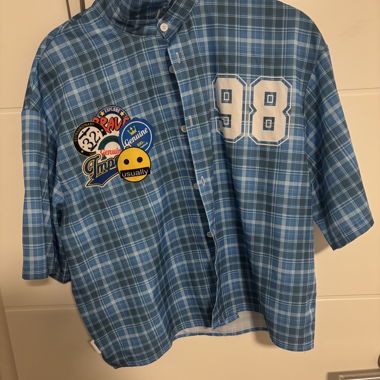 Checkered Short-Sleeve Shirt