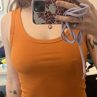 Orange tank top