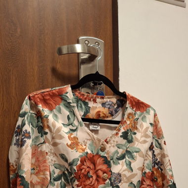 Vintage Designer Blumen Blazer Blumenmuster 