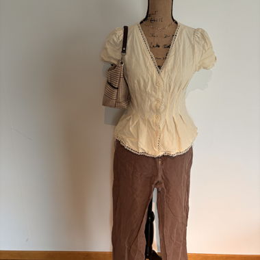 Pantaloni casual marroni