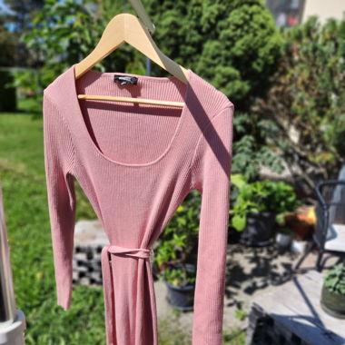 Missguided Strickkleid Gr. 38 Rosé 