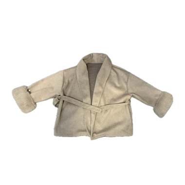 Beige Wrap Jacket