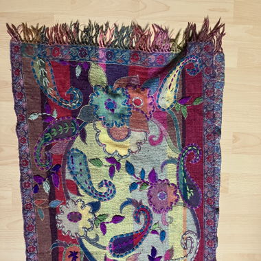 Écharpe laine vintage 