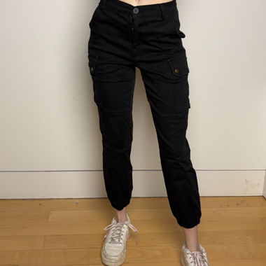 Black Cargo Trousers
