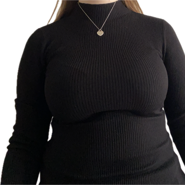 Kleid mit Rollkragen