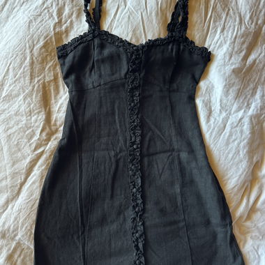 Robe noire Forever 21 en lin