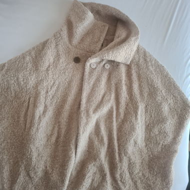 Gilet sherpa beige senza maniche