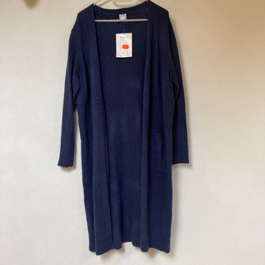 Cardigan in maglia blu