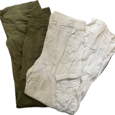 Cargo Hosen weiß+ grün 