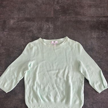 Pull turquoise 