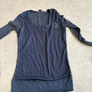 Navy Long-Sleeve Top