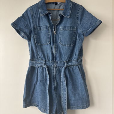 H&M Divided Jeans-Overall kurz, Grösse 42