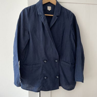 Marineblaues Blazer-Jackett