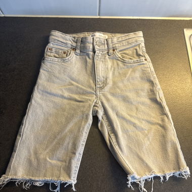 Short en jean gris