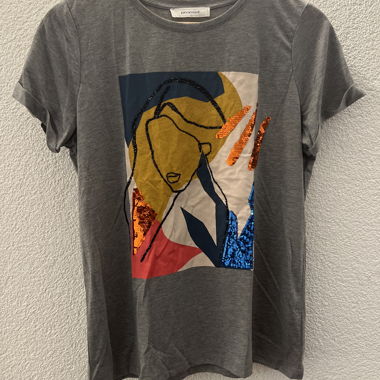 T-shirt gris Promod