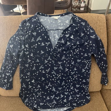Camicia fine blu