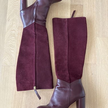 Stivali alti bordeaux