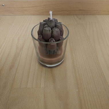 Candela decorativa in vetro