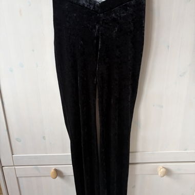 Weekday Samt-Flared-Leggings