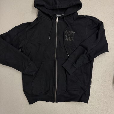 Felpa Zip Wasted nera