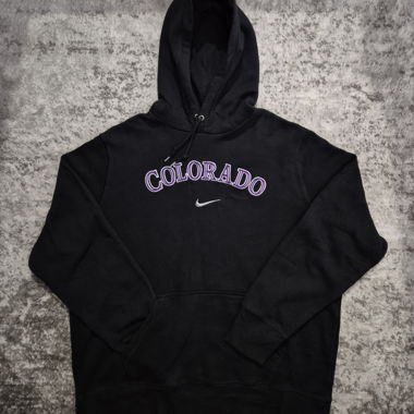 Vintage Nike Hoodie Colorado, Schwarz/Lila