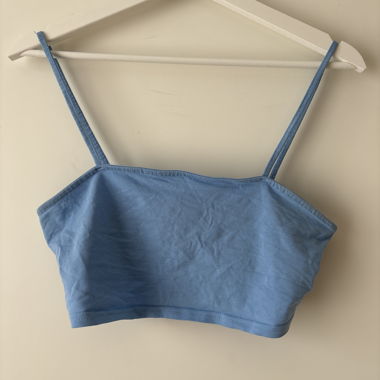 Crop Top blau