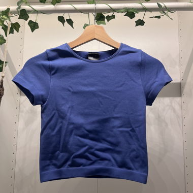 Blue Short-Sleeve Top