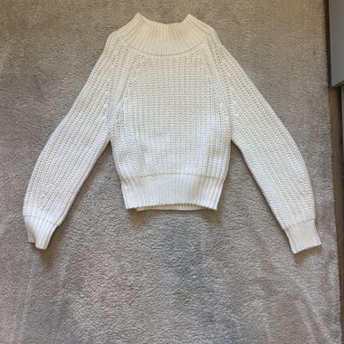 Maglione in maglia bianco Cozy