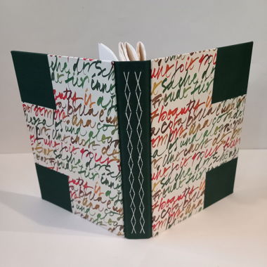 Handmade - Livre / Cahier à la couture visible