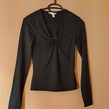Pull fin, noir