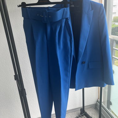 Completo pantaloni Zara blu
