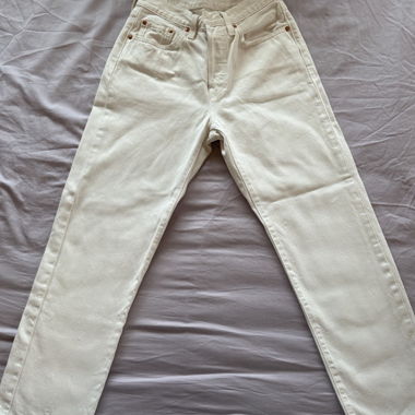Jeans Levi's W26 L28 501 bianchi