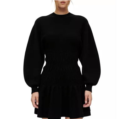 Robe maje, rondy ballon noire, chaude, T38