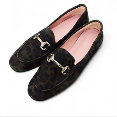Pretty Ballerinas Leopard Print Loafers (38)