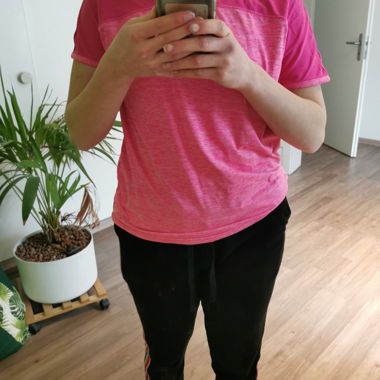 T-shirt de sport rose