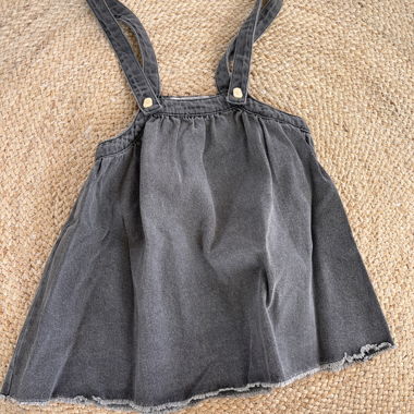 Zara Jeans-Latzkleid
