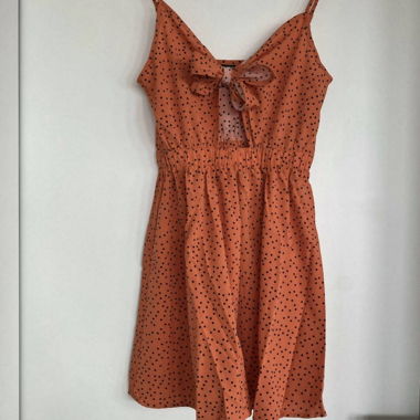 ORANGES KLEID UNGETRAGEN GRÖSSE XS