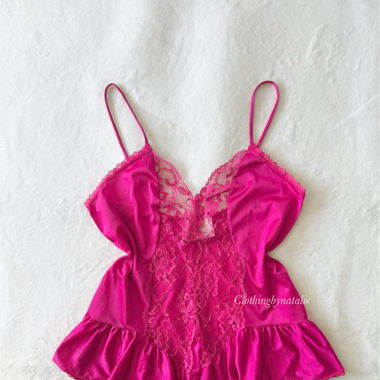 Vintage Nylon Mini Dress (S/M)