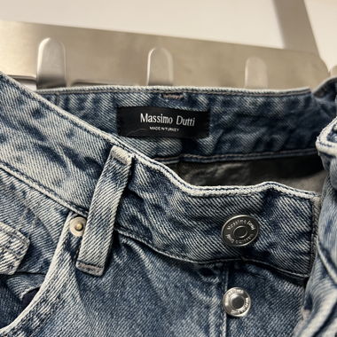 Jeans ballon Massimo Dutti bleu XS