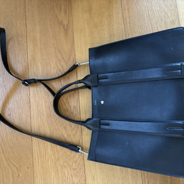 Borsa a mano in pelle Theory, 100% pelle di agnello